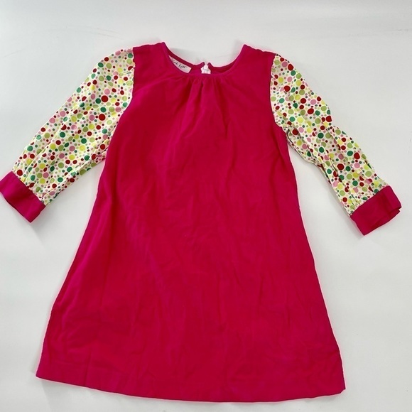 Hannah Kate Other - Hannah Kate Hot Pink Corduroy Whimsical 3/4 Sleeve Sheath Dress Size 7